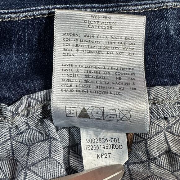 Jag Jeans CLASSIC FIT Size 16W Pull On High Rise Straight Crop Denim Pants 32x23 - Picture 10 of 10